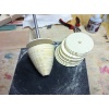 60 Kreise aus 3mm Pappelsperrholz / 60 circles made of 3mm poplar plywood